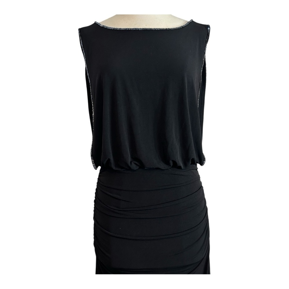 Black Sleeveless Maxi Dress From Laundry by Shelli Segal Sz 2 Cocktail Occasion - Picture 6 of 10